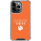Clemson University Tigers Logo iPhone 13 Pro Clear Case