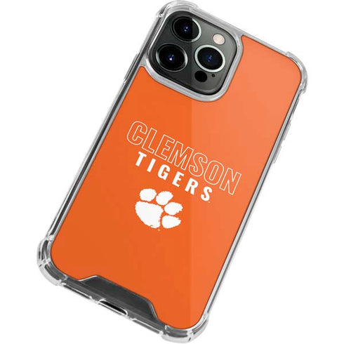 Clemson University Tigers Logo iPhone 13 Pro Clear Case