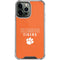 Clemson University Tigers Logo iPhone 14 Pro Max Clear Case