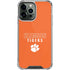 Clemson University Tigers Logo iPhone 14 Pro Max Clear Case
