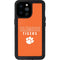 Clemson University Tigers Logo iPhone 14 Pro Max Waterproof Case