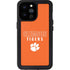 Clemson University Tigers Logo iPhone 14 Pro Max Waterproof Case