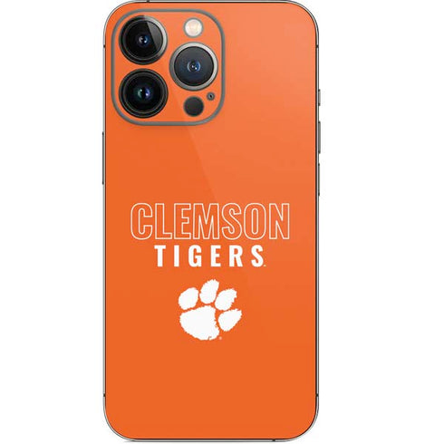 Clemson University Tigers Logo iPhone 14 Pro Skin