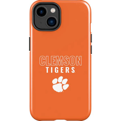 Clemson University Tigers Logo iPhone 15 Impact Case