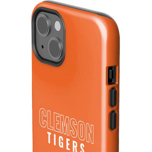 Clemson University Tigers Logo iPhone 15 Impact Case