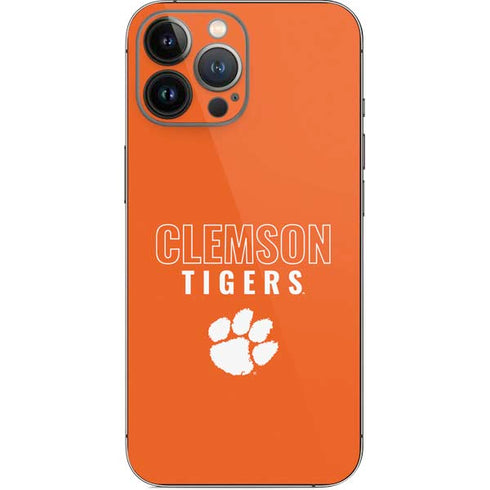 Clemson University Tigers Logo iPhone 15 Pro Max Skin