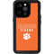Clemson University Tigers Logo iPhone 15 Pro Waterproof Case