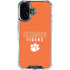 Clemson University Tigers Logo iPhone 16 Clear Case