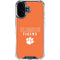 Clemson University Tigers Logo iPhone 16 Plus Clear Case