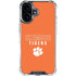 Clemson University Tigers Logo iPhone 16 Plus Clear Case