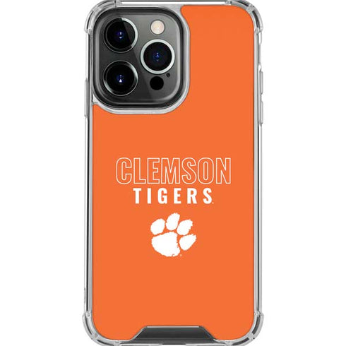 Clemson University Tigers Logo iPhone 16 Pro Max Clear Case