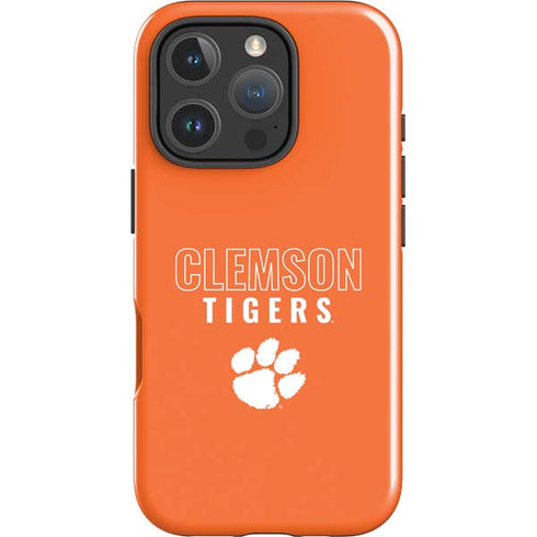 Clemson University Tigers Logo iPhone 16 Pro Max Impact Case