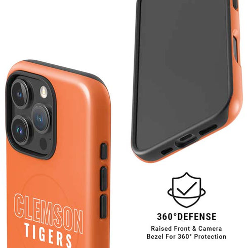 Clemson University Tigers Logo iPhone 16 Pro Max Magsafe Impact Case