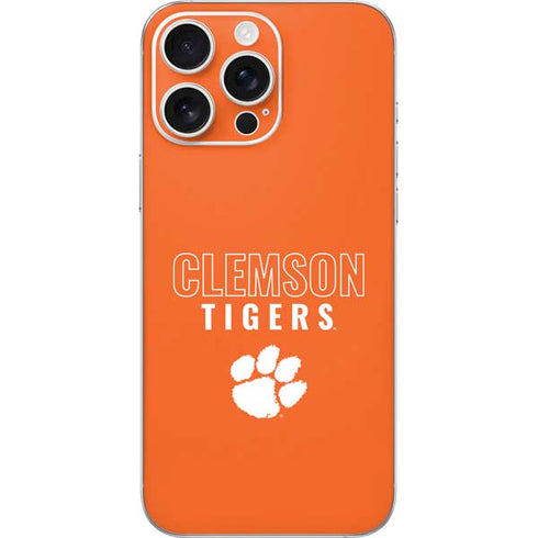Clemson University Tigers Logo iPhone 16 Pro Max Skin