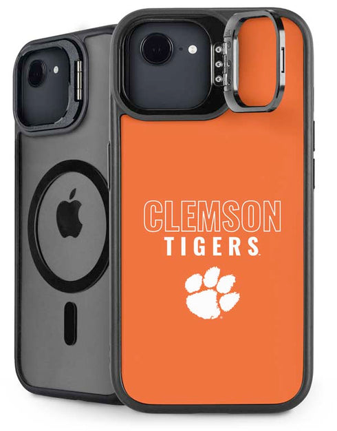 Clemson University Tigers Logo iPhone 16e Kickstand Case