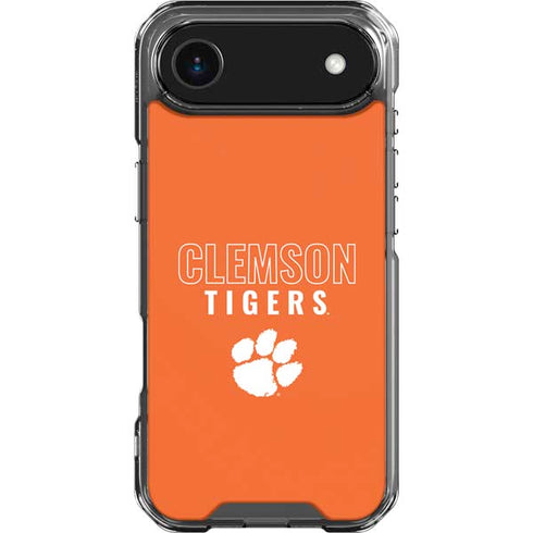 Clemson University Tigers Logo iPhone 17 Air Clear Case
