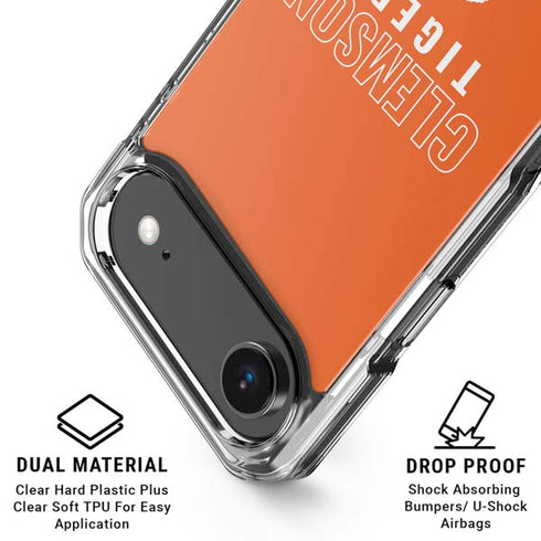 Clemson University Tigers Logo iPhone 17 Air Clear Case