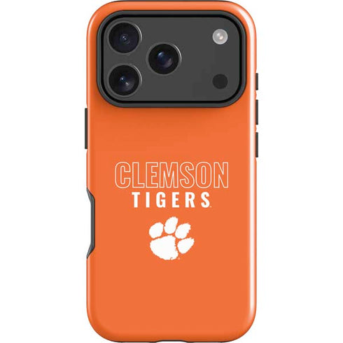 Clemson University Tigers Logo iPhone 17 Pro Impact Case
