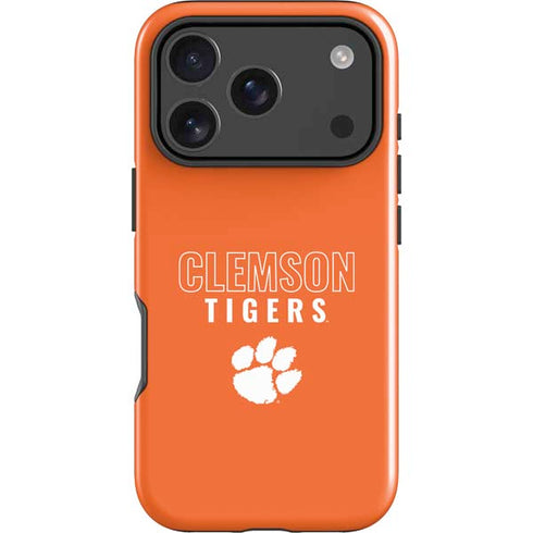 Clemson University Tigers Logo iPhone 17 Pro Max Impact Case