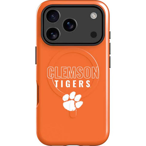 Clemson University Tigers Logo iPhone 17 Pro Max Magsafe Impact Case