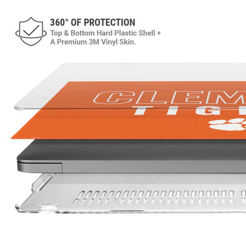 Clemson University Tigers Logo MacBook Pro 16in (2021-25) Case plus Skin