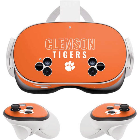 Clemson University Tigers Logo Meta Quest 3S Skin