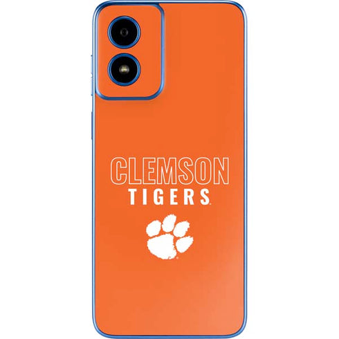 Clemson University Tigers Logo Moto G Play 4G (2024) Skin