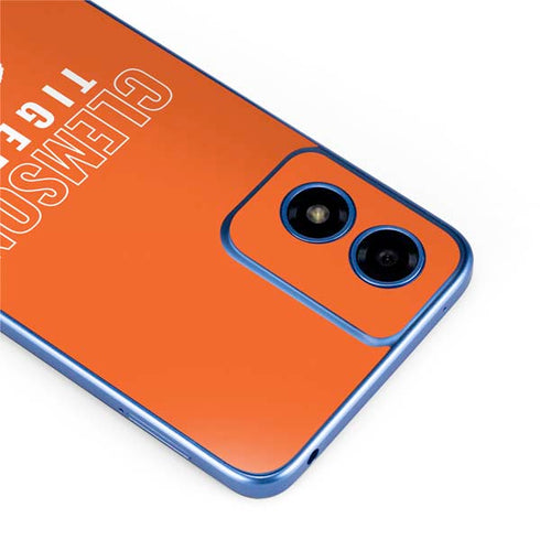 Clemson University Tigers Logo Moto G Play 4G (2024) Skin