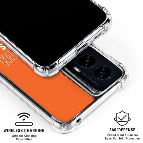 Clemson University Tigers Logo Moto G Power 5G (2024) Clear Case