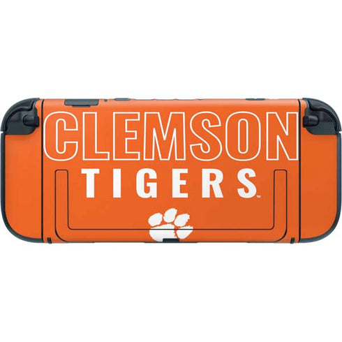 Clemson University Tigers Logo Nintendo Switch 2 (2025) with Joy-Con Skin