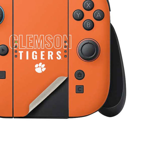 Clemson University Tigers Logo Nintendo Switch 2 (2025) Joy-Con Controller Skin