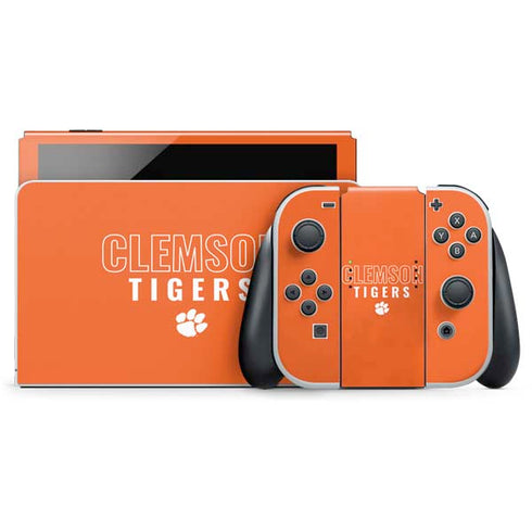 Clemson University Tigers Logo Nintendo Switch OLED (2021) Skin