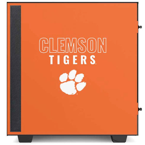 Clemson University Tigers Logo NZXT H510 Compact ATX Mid-Tower Case Skin