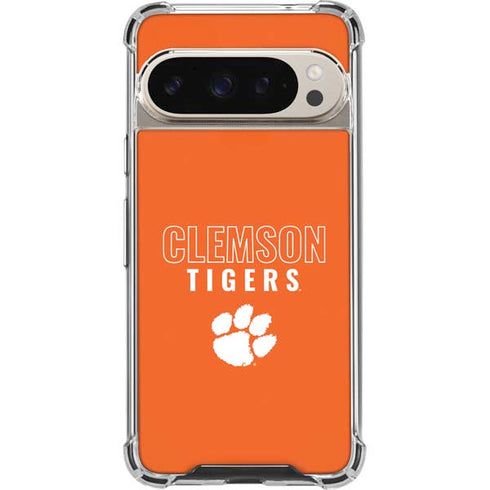 Clemson University Tigers Logo Pixel 9/9 Pro Clear Case