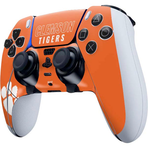 Clemson University Tigers Logo PS5 DualSense Edge Pro Controller Skin