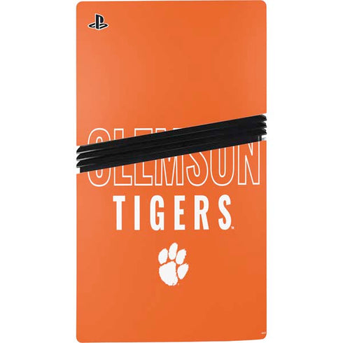 Clemson University Tigers Logo PS5 Pro Console Skin