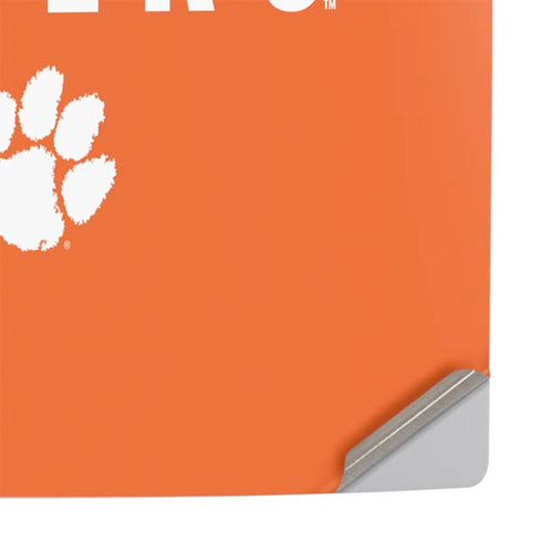 Clemson University Tigers Logo PS5 Pro Console Skin