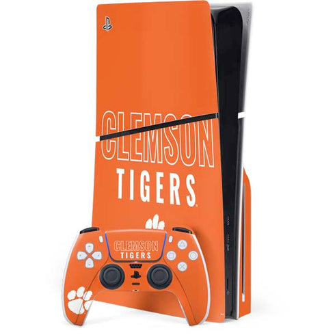 Clemson University Tigers Logo PlayStation PS5 Skins