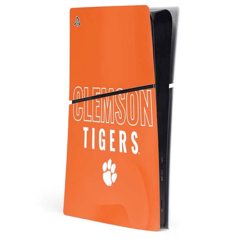 Clemson University Tigers Logo PS5 Slim Digital Edition Console Skin
