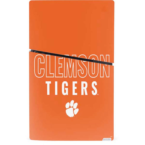 Clemson University Tigers Logo PS5 Slim Digital Edition Console Skin