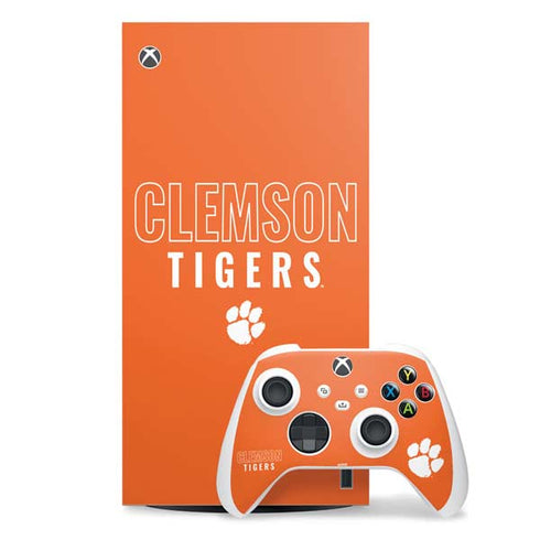Clemson University Tigers Logo Xbox Series X Skins