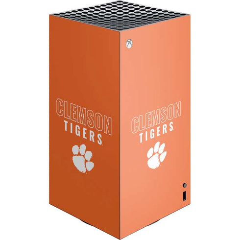 Clemson University Tigers Logo XBox Series X Digital Edition Console Skin