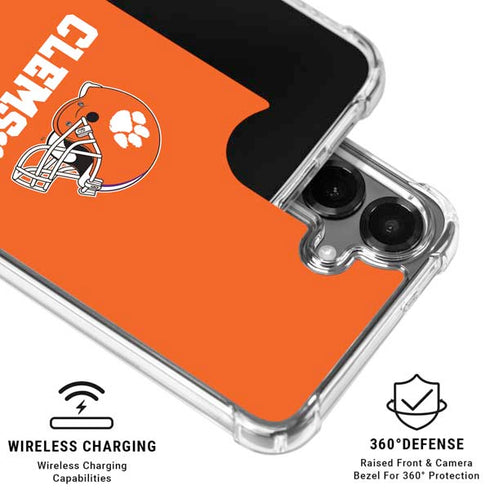 Clemson University Football Galaxy S26 Plus Clear Case