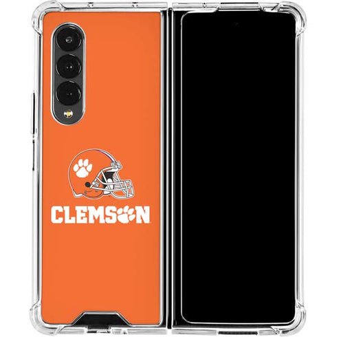Clemson University Football Galaxy Z Fold4 5G Clear Case