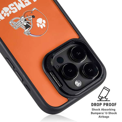 Clemson University Football iPhone 14 Pro Max Kickstand Case