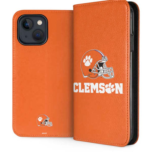 Clemson University Football iPhone 15 Plus Folio Case