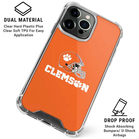 Clemson University Football iPhone 16 Pro Clear Case