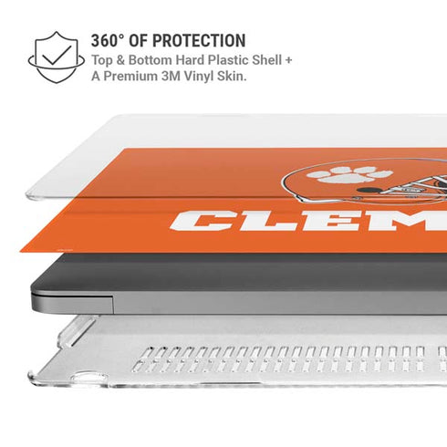 Clemson University Football MacBook Pro 16in (2021-25) Case plus Skin