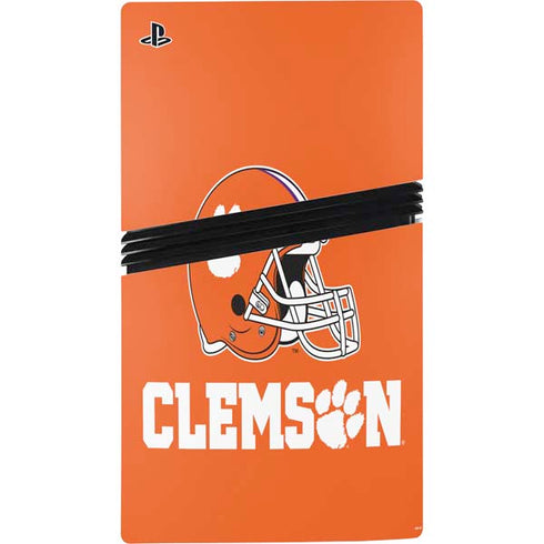Clemson University Football PS5 Pro Console Skin