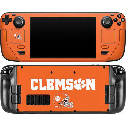 Clemson University Football Steam Deck Handheld Gaming Computer OLED Skin